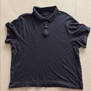 Michael Kors dark charcoal Polo Shirt Classic Knit size XXL